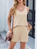 Double Spaghetti Strap Cami and Shorts Set - EBYNN