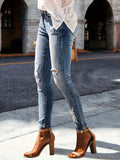 Distressed Skinny Jeans.