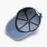 Raw Hem Cotton Baseball Cap.