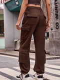 Casual Wide Leg Cargo Jeans.