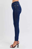 Judy Blue Plus Size Mid Rise Tummy Control Skinny Jeans.