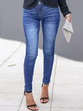 Skinny Fit Washed Jeans.