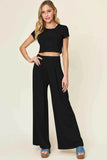 Double Take Top and Pants Set for Effortless Style and Comfort - EBYNN