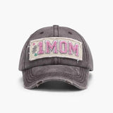 Adjustable Cotton Baseball Cap with Letter Design.
