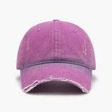 Distressed Washed Adjustable Baseball Cap.