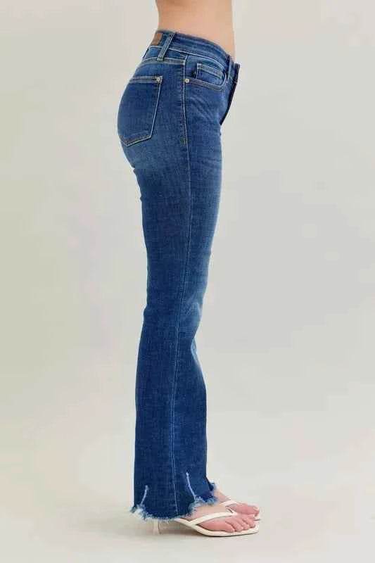 Judy Blue Plus Size Mid-Rise Bootcut Jeans.