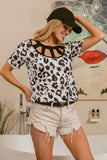 Leopard Print Top with Straps for a Stylish Look - EBYNN