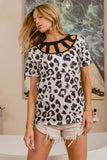 Leopard Print Top with Straps for a Stylish Look - EBYNN