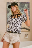Leopard Print Top with Straps for a Stylish Look - EBYNN