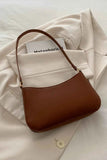 Bow Trim PU Leather Small Shoulder Bag.