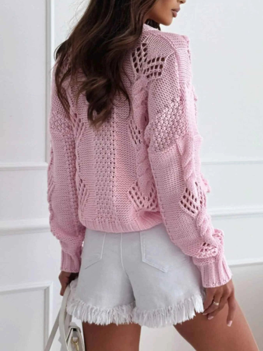 Button Up V-Neck Cardigan.