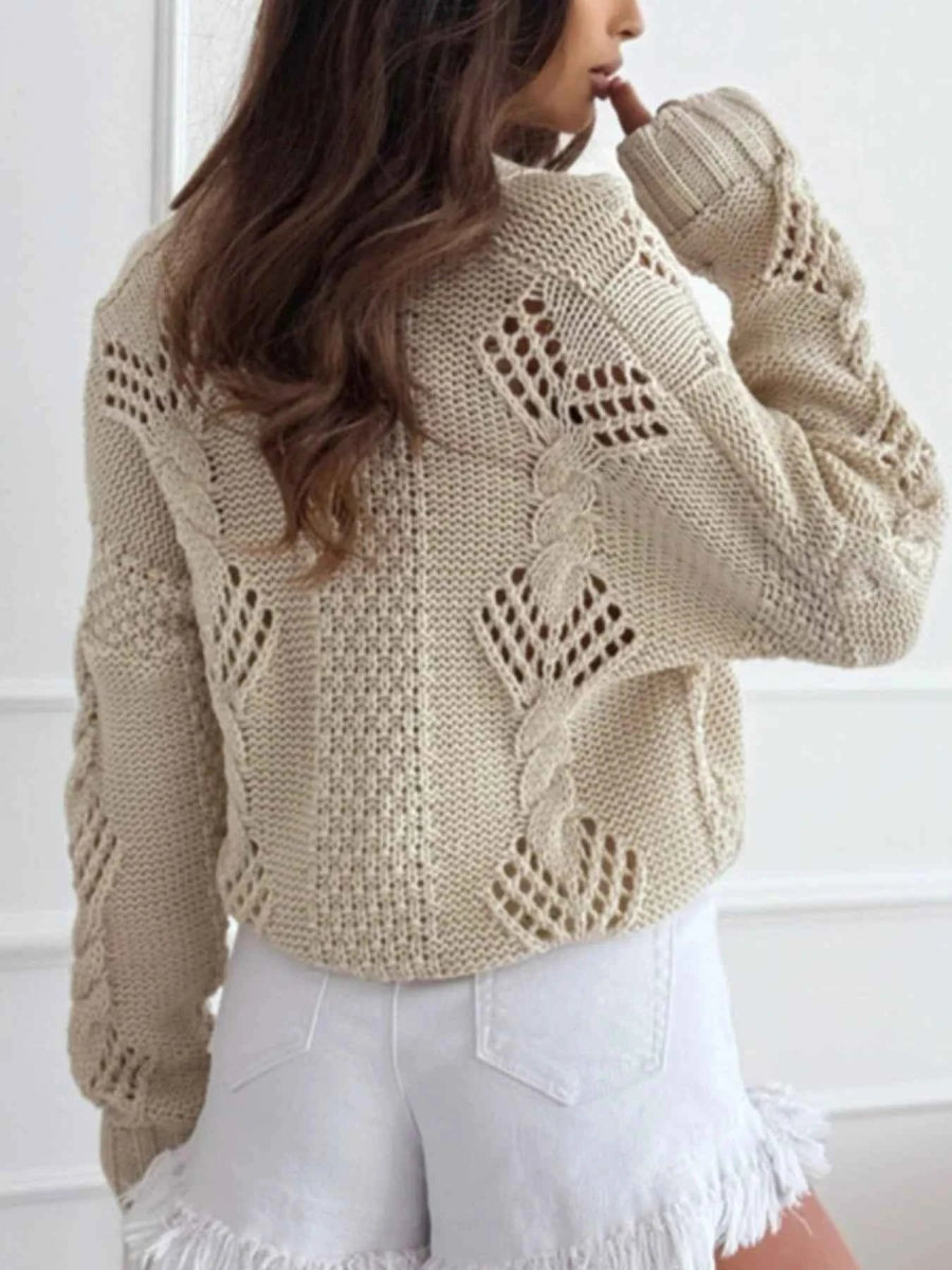 Button Up V-Neck Cardigan.