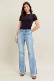 Judy Blue Plus Size High-Waist Flare Jeans with Shield Pockets.