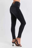 Judy Blue Plus Size Mid Rise Tummy Control Skinny Jeans.
