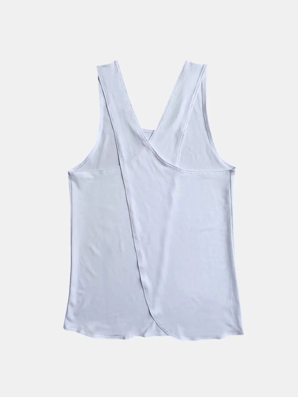 Crisscross Scoop Neck Active Tank Top.