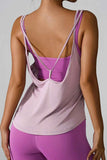 Crisscross Round Neck Active Tank Top.