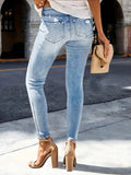 Distressed Skinny Jeans.