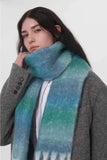Fringe Gradient Thermal Scarf.