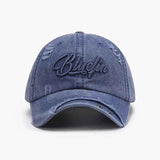 Embroidered Letter Cotton Baseball Cap.