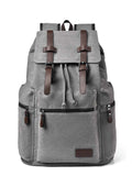 Large Canvas Backpack with Buckle Straps.