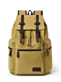 Large Canvas Backpack with Buckle Straps.