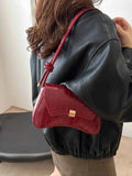 PU Leather Crossbody Bag with Texture.