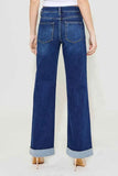 RISEN Full Size Tummy Control High Rise Wide Leg Jeans.