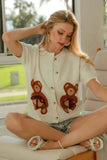BiBi Teddy Bear Sweater Cardigan.