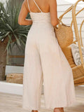Single Shoulder Wide Leg Jumpsuit.