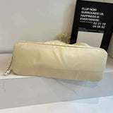 Ruched Large Canvas Tote Bag.