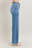 Judy Blue Plus Size High Waist Straight Leg Jeans.