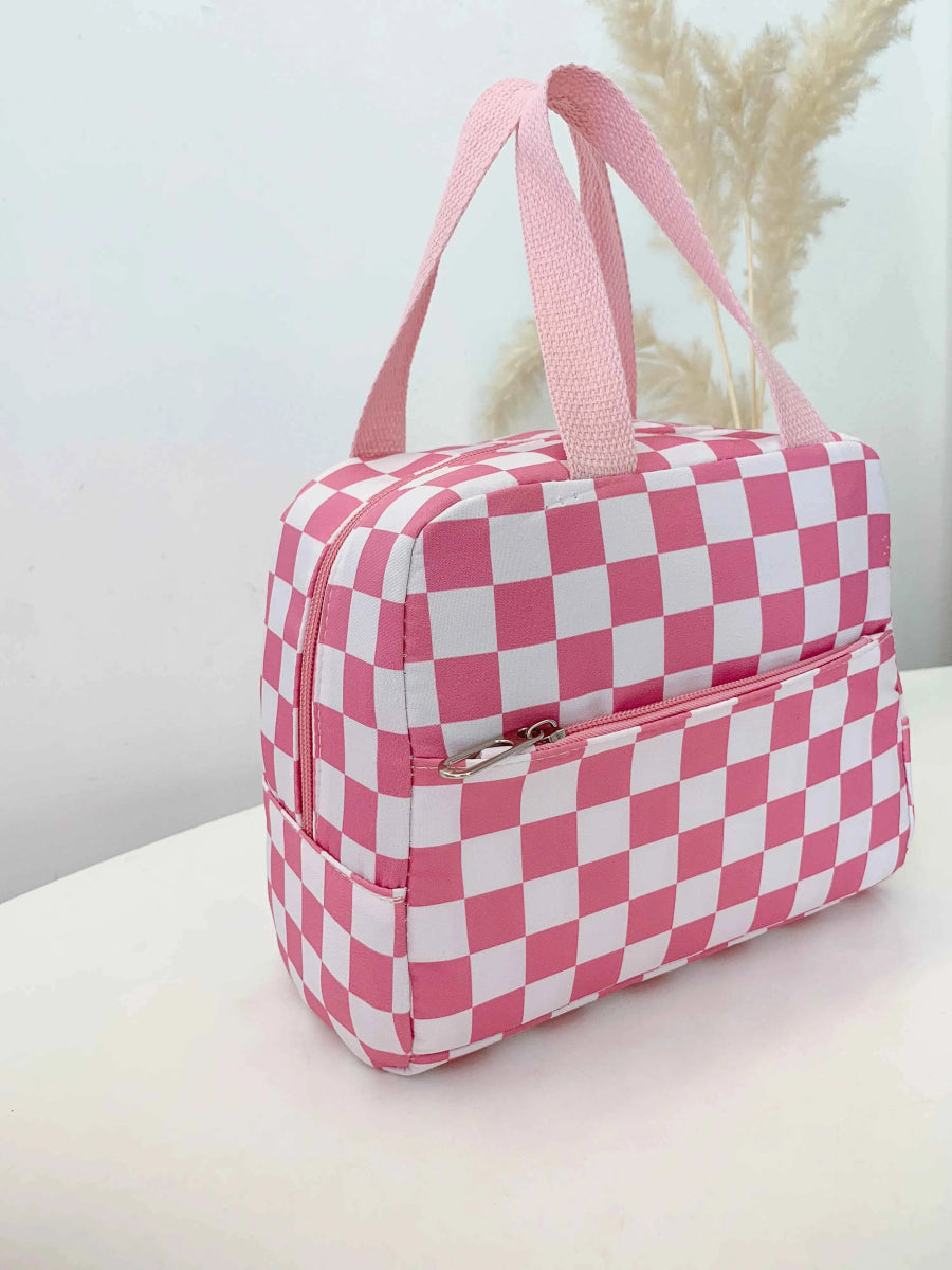 Checkered Pattern 3-Piece Bag Set.