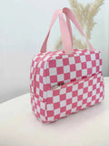 Checkered Pattern 3-Piece Bag Set.