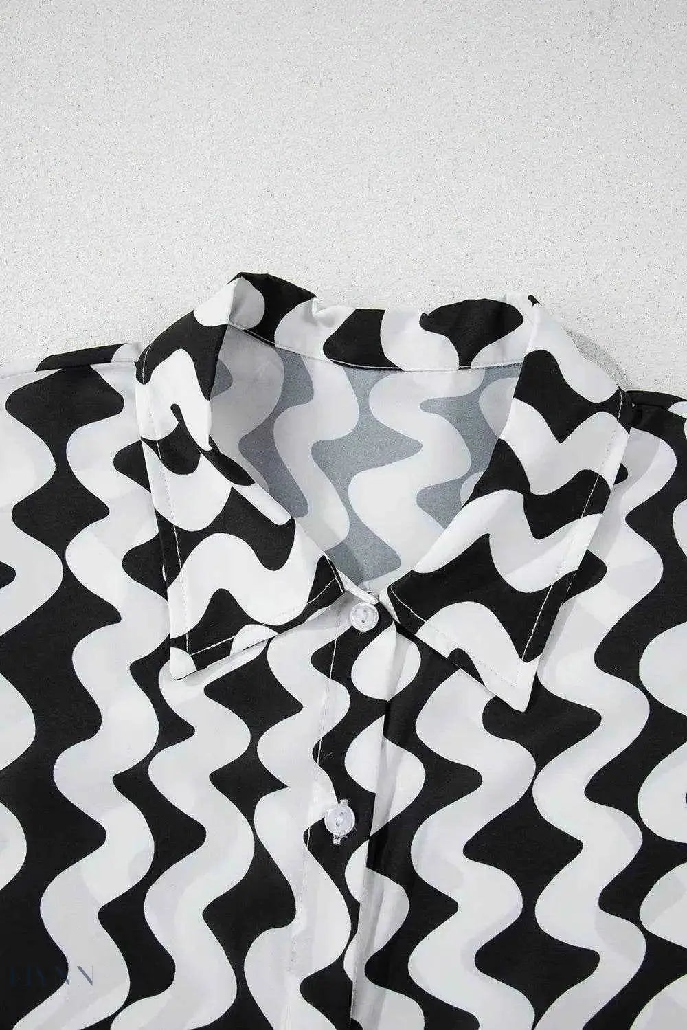 Button Down Beach Cover Up - Retro Wave Style for Ultimate Summer Vibes - EBYNN