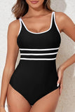 Contrast Trim One-Piece Swimsuit - Sleek & Stylish - EBYNN