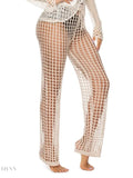 Trendsi cutout high waist swim pants in beige, ideal for beach outings and stylish swimwear layering