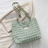 Bubble Textured Medium Tote Bag.