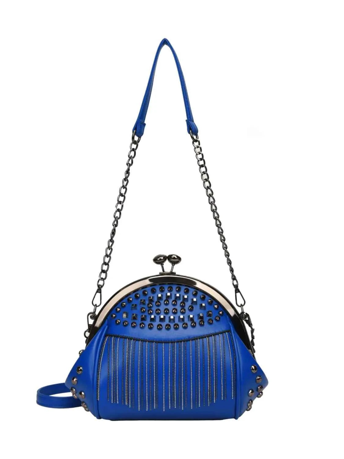 Studded Fringe Crossbody Bag.