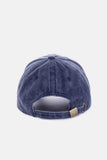 Zenana Washed Embroidered City Baseball Cap.