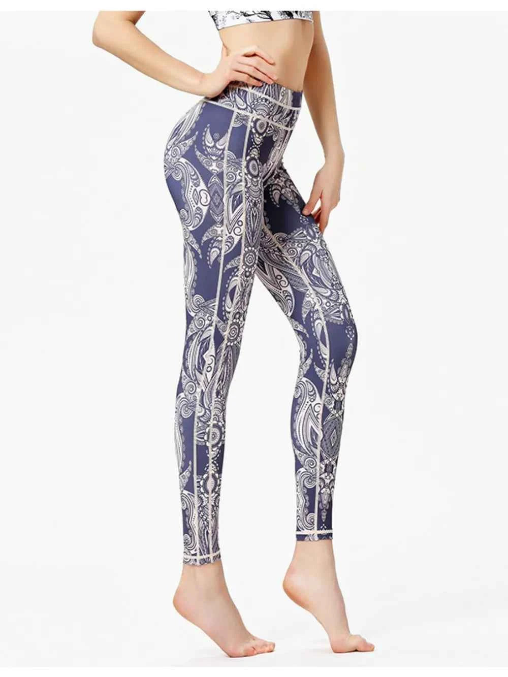 Printed High Waist Active Leggings.
