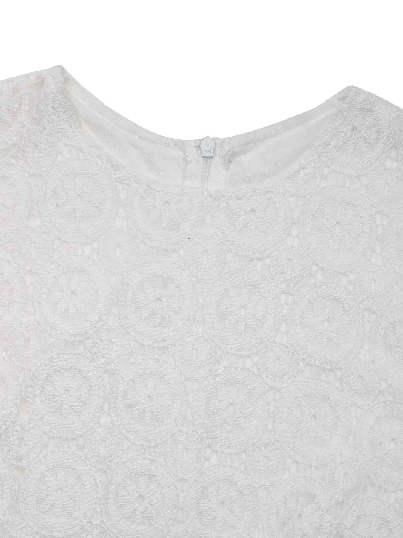 Lace Long Sleeve Midi Dress.