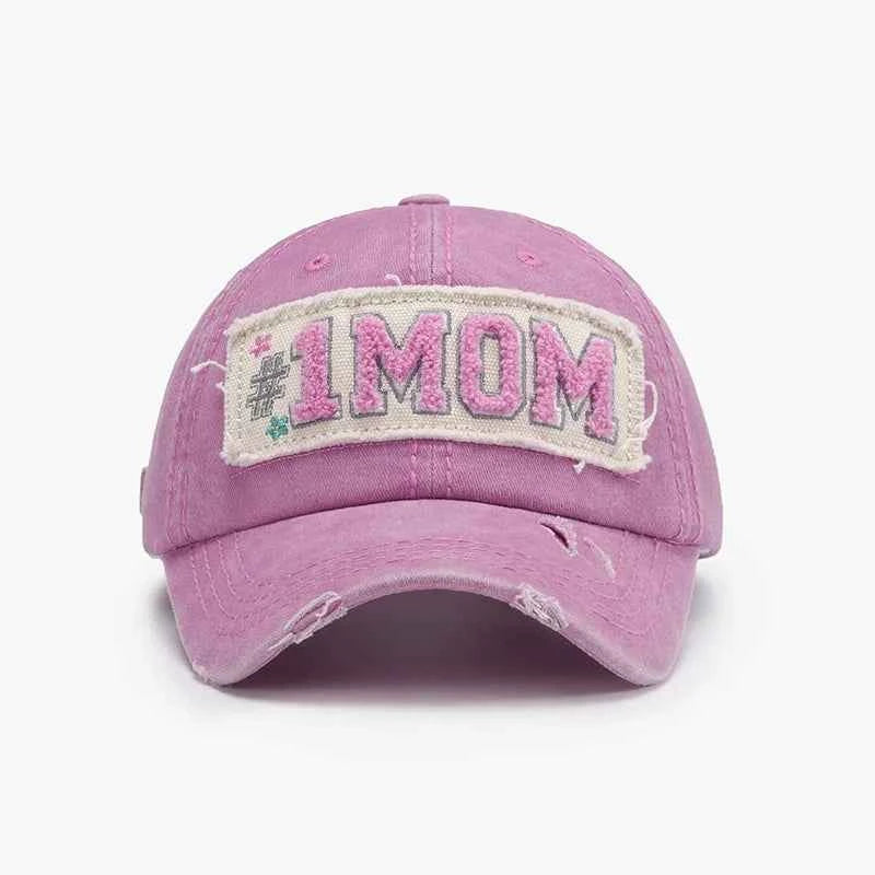 Adjustable Cotton Baseball Cap with Letter Design.