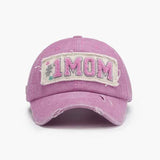 Adjustable Cotton Baseball Cap with Letter Design.