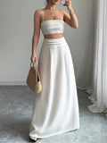 Square Neck Cami and Maxi Skirt Set.
