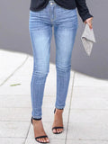 Skinny Fit Washed Jeans.