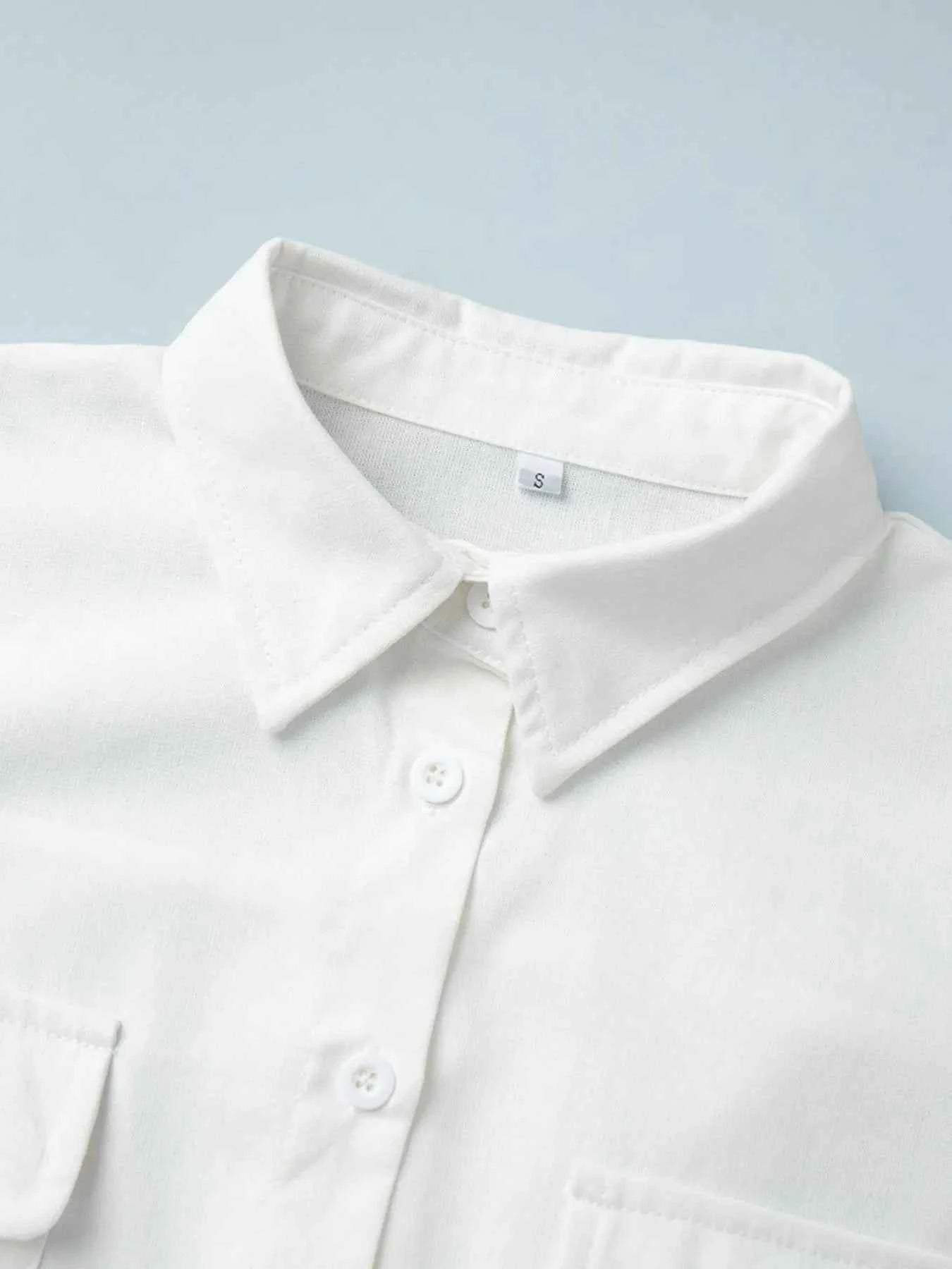 Casual Button Front Long Sleeve Romper.