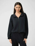 Millennia Zip Up Dropped Shoulder Active Hoodie.