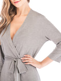 Plunge Tie Front Night Dress.