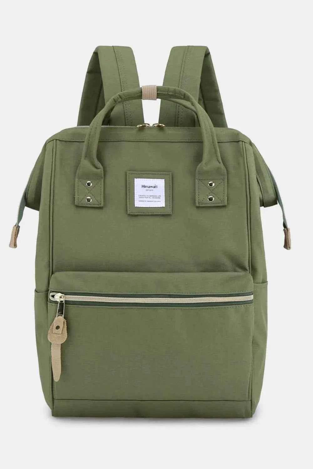 Himawari Waterproof Canvas Backpack with Padded Laptop Compartment.