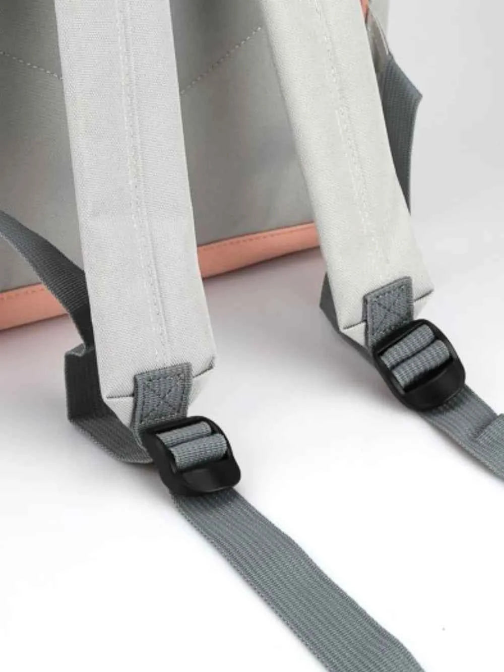 Himawari Contrast Waterproof Canvas Backpack with Side Pockets.